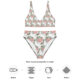 Recycelter Allover High Waist Bikini – Bild 6