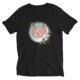 Kurzärmeliges Unisex-T-Shirt mit V-Ausschnitt – Bild 2