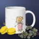 Weiße, glänzende Tasse